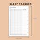 Mini Happy Planner Inserts - Sleep Tracker