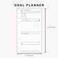 Personal Inserts - Goal Planner