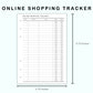 Personal Wide Inserts - Online Shopping Tracker