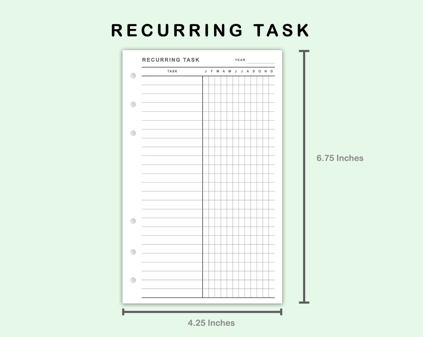 FC Compact Inserts - Recurring Task