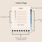 Digital Notebook 8 Tab - Portrait - Classic Blue