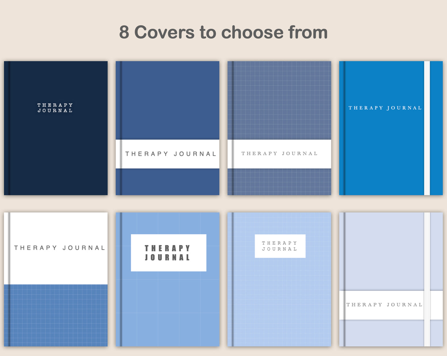 Digital Therapy Journal - Classic Blue