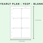 FC Compact Inserts - Yearly Plan - YO2P - Blank