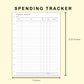 Classic HP Inserts - Spending Tracker