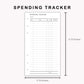 Personal Inserts - Spending Tracker