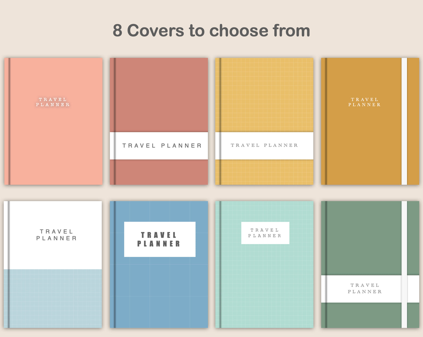 Digital Travel Planner - Portrait - Soft Boho