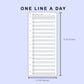 Skinny Classic HP Inserts - One Line A Day