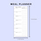 Skinny Classic HP Inserts - Meal Planner with Grocery List