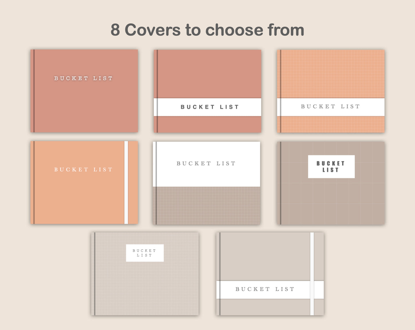 Digital Bucket List Journal - Neutral