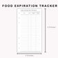 Personal Inserts - Food Expiration Tracker