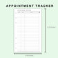 FC Compact Inserts - Appointment Tracker