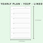 FC Compact Inserts - Yearly Plan - YO2P - Lined