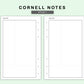 FC Compact Inserts - Cornell Notes