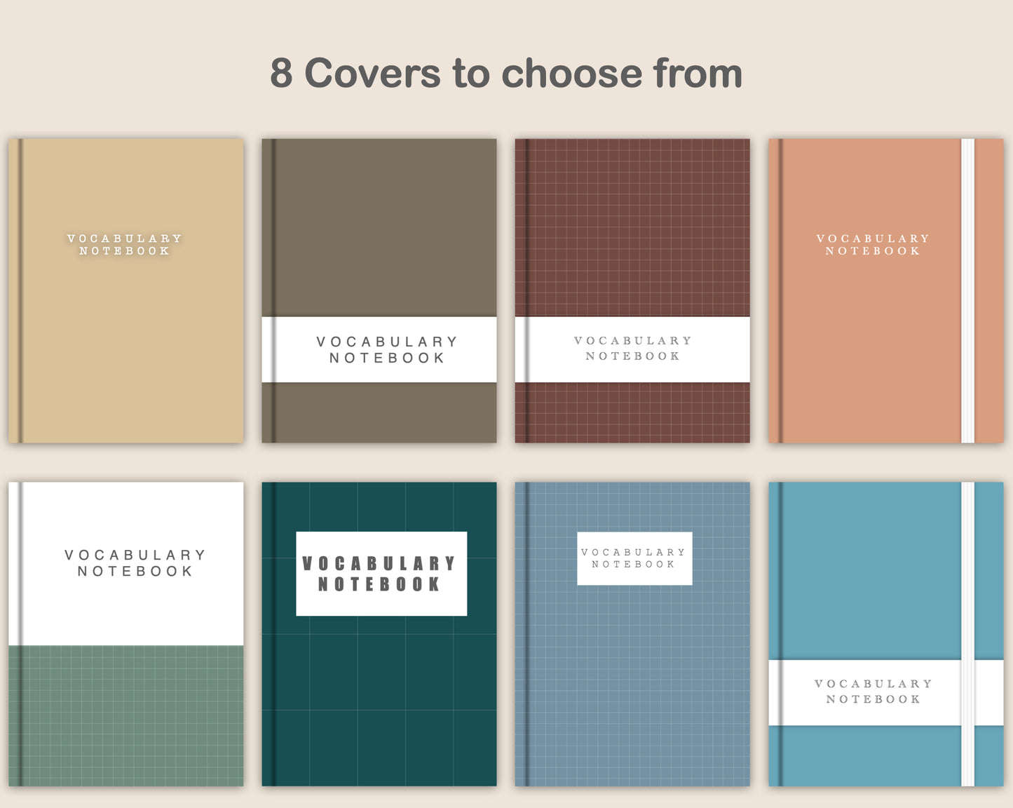 Digital Vocabulary Notebook - Muted