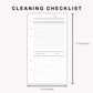 Personal Inserts - Cleaning Checklist