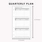 Personal Inserts - Quarterly Plan