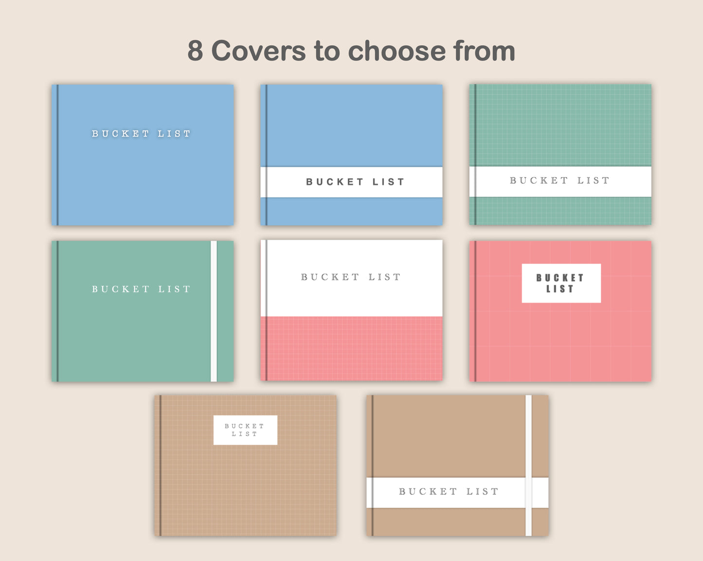 Digital Bucket List Journal - Pastel