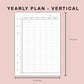 B6 Inserts - Yearly Plan - Vertical