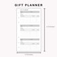 Personal Inserts - Gift Planner