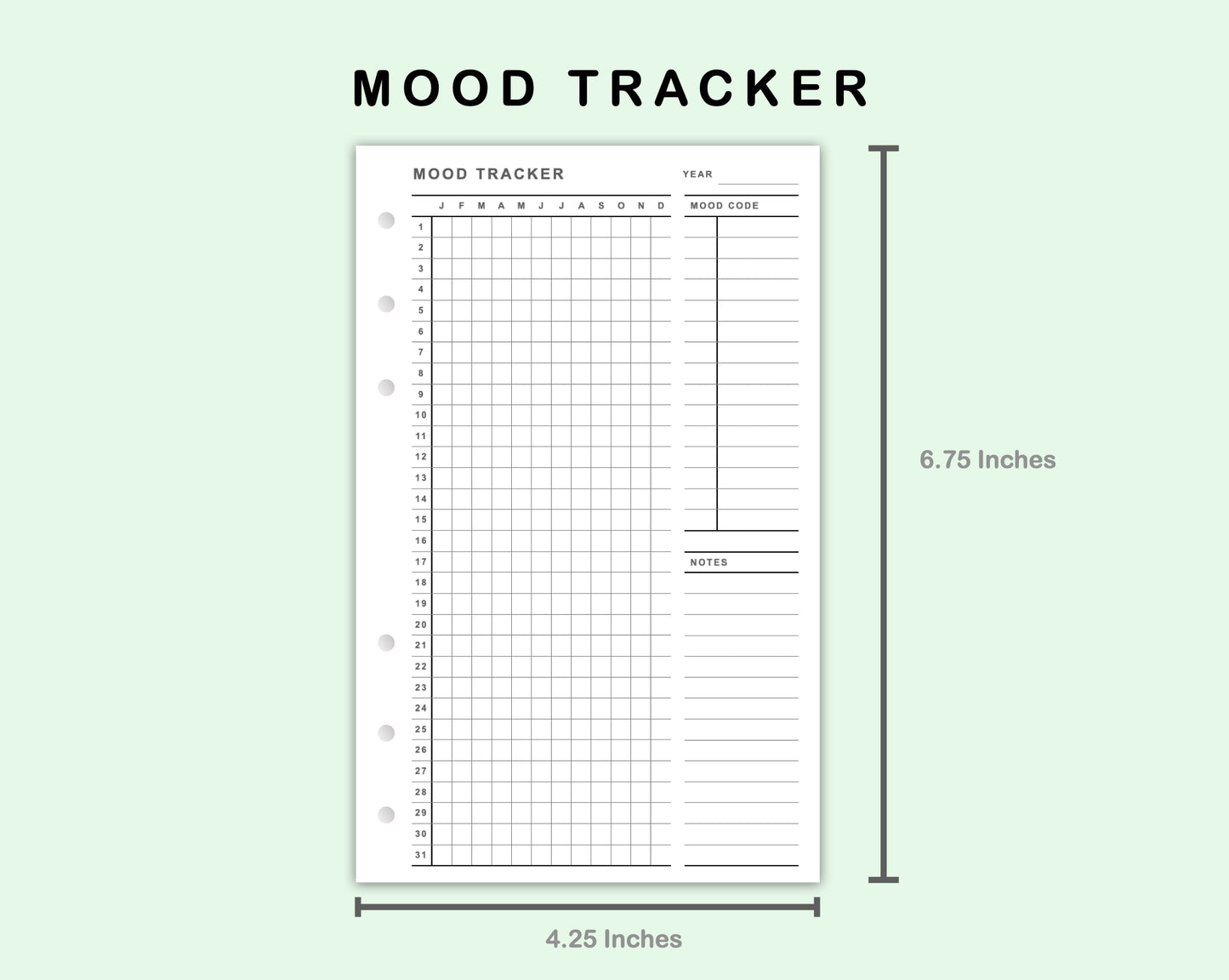 FC Compact Inserts - Mood Tracker