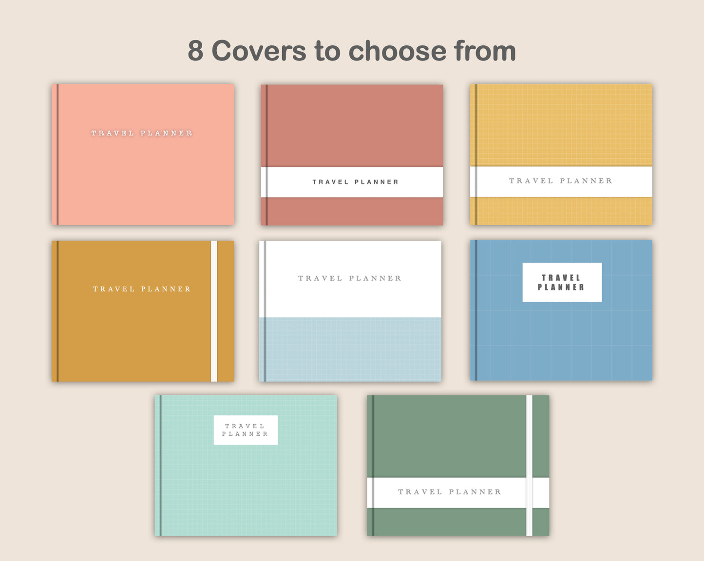 Digital Travel Planner - Landscape - Soft Boho