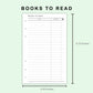FC Compact Inserts - Books to read