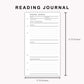 Personal Inserts - Reading Journal