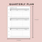 B6 Inserts - Quarterly Plan