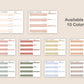 Weekly Planner, Habit - Landscape