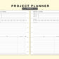 Classic HP Inserts - Project Planner