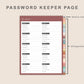 Digital Password Keeper - Boho