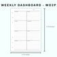 Personal Wide Inserts - Weekly Dashboard