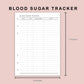 B6 Inserts - Blood Sugar Tracker