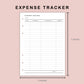 B6 Inserts - Income and Expense Tracker