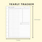 Classic HP Inserts - Yearly Tracker