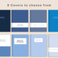 Digital Bullet Journal 200 Pages - Portrait - Blue
