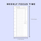 Skinny Classic HP Inserts - Weekly Focus Time