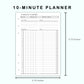 Personal Wide Inserts - 10 Minute Tracker