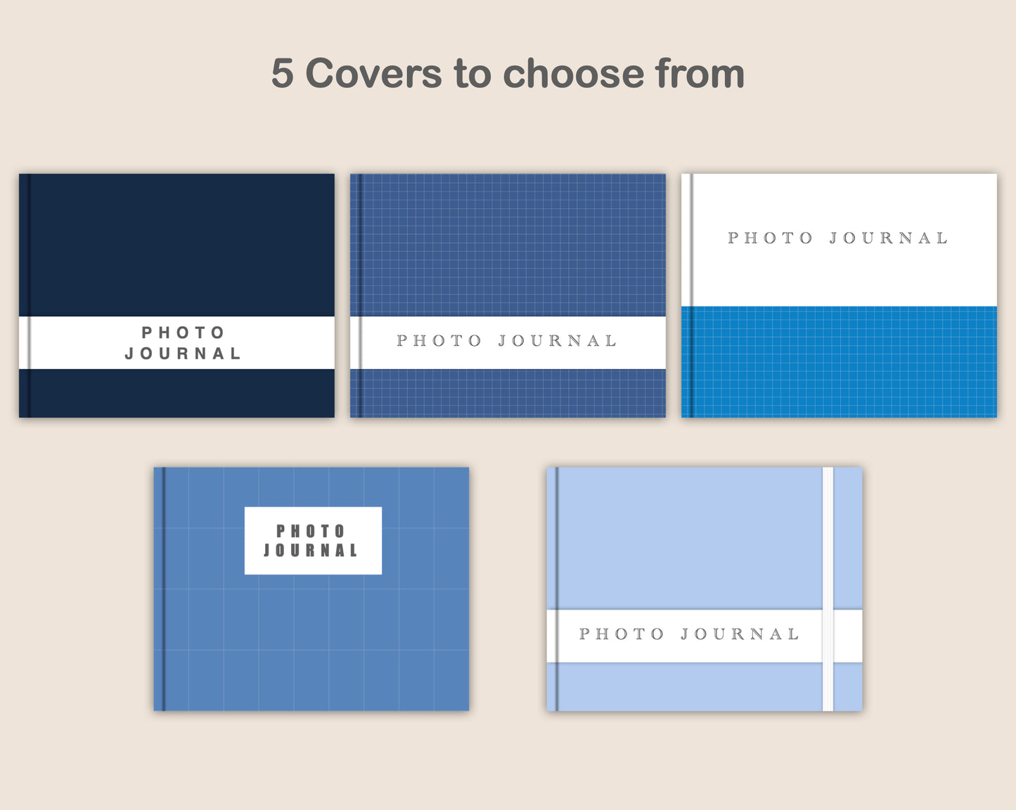 100 Digital Photo Album - Classic Blue