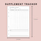 B6 Inserts - Supplement Tracker