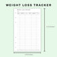 FC Compact Inserts - Weight Loss Tracker