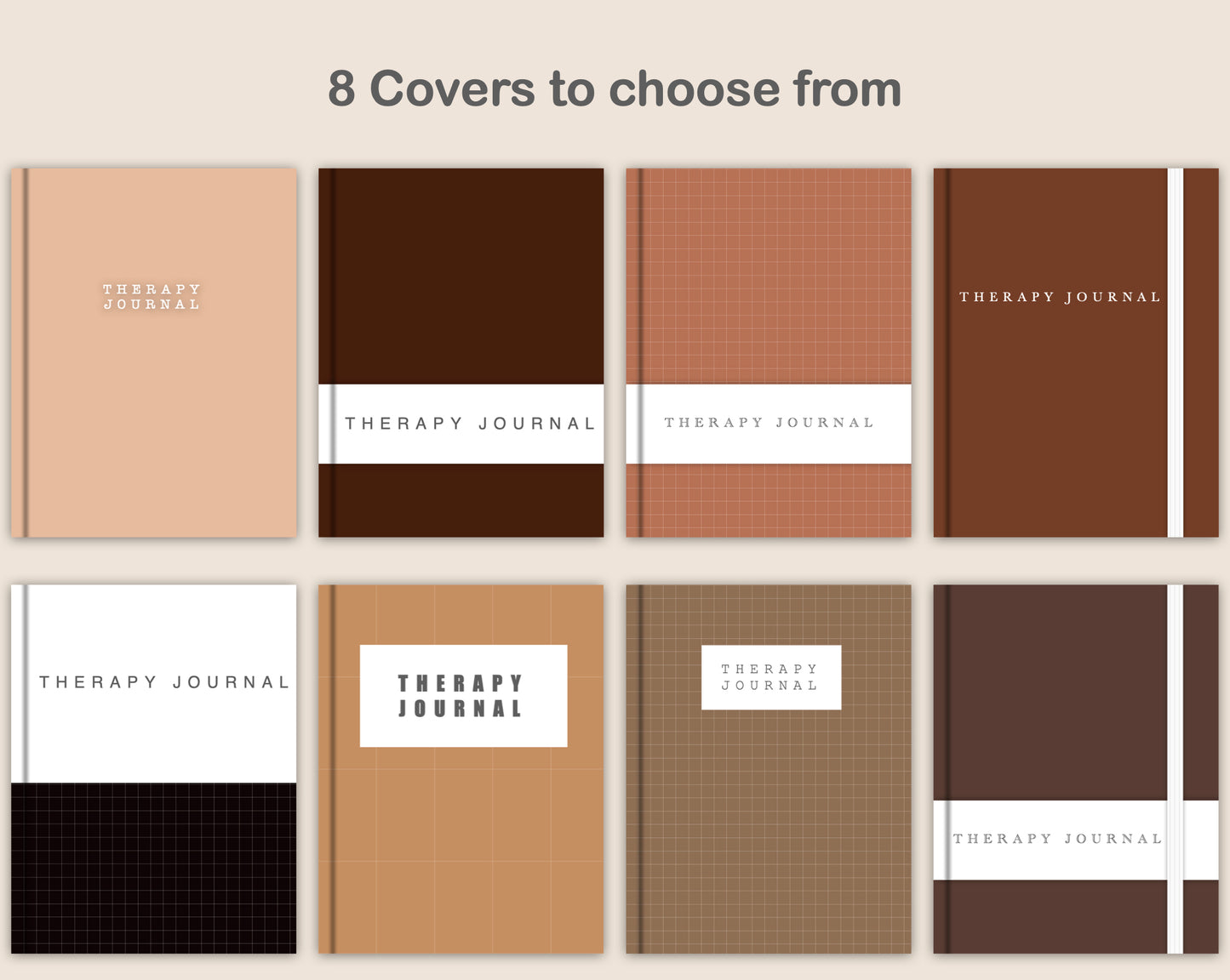 Digital Therapy Journal - Coffee Brown