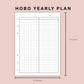 B6 Inserts - Yearly Plan - Hobonichi