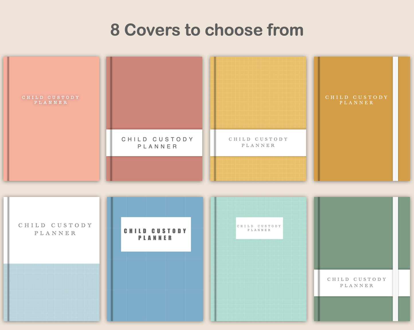 Digital Child Custody Planner - Boho