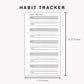Personal Inserts - Habit Tracker