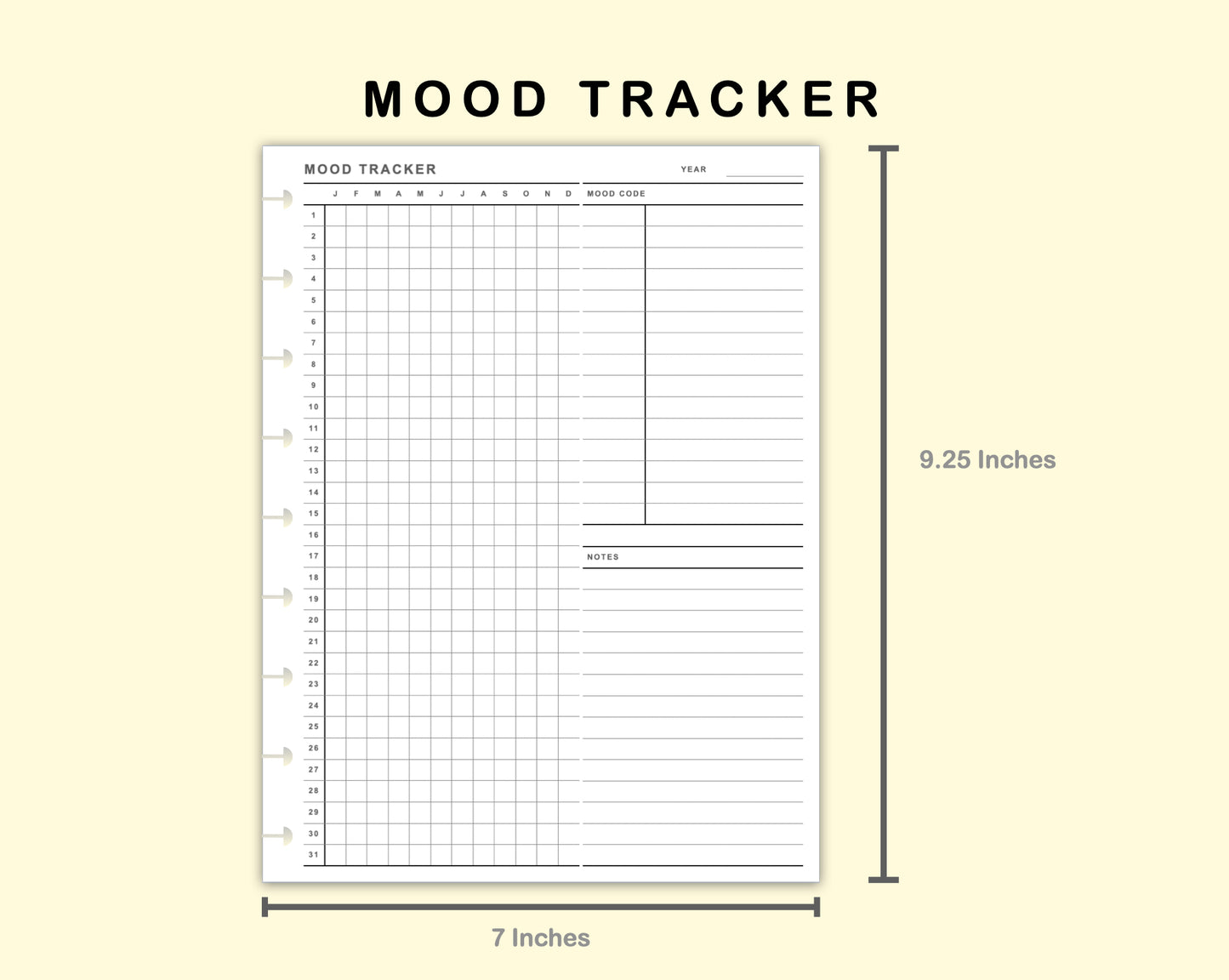 Classic HP Inserts - Mood Tracker