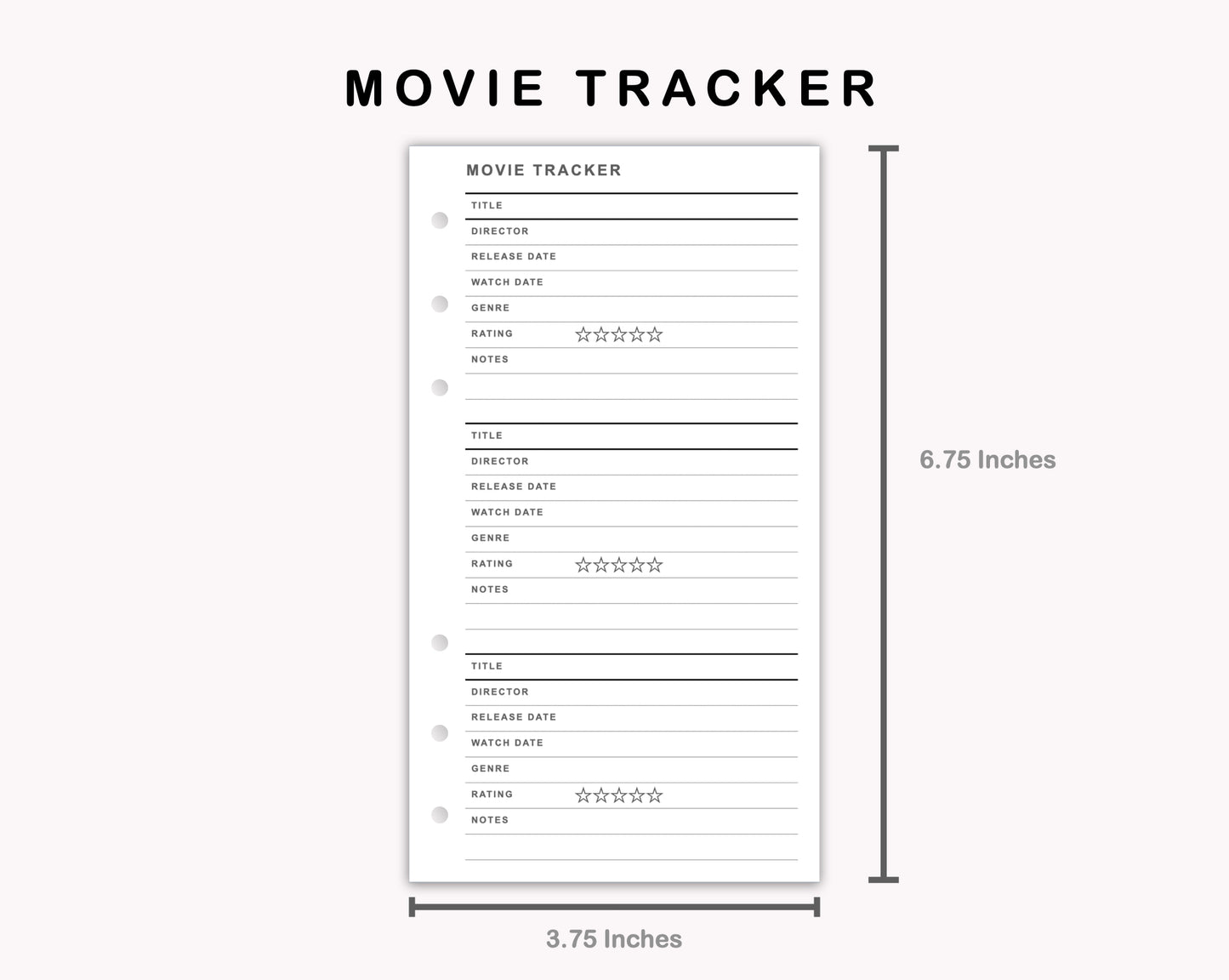 Personal Inserts - Movie Tracker