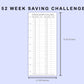 Skinny Classic HP Inserts - 52 Week Saving Challenge
