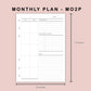 B6 Inserts - Monthly Plan - MO2P - with Top Priority