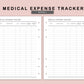 B6 Inserts - Medical Expense Tracker